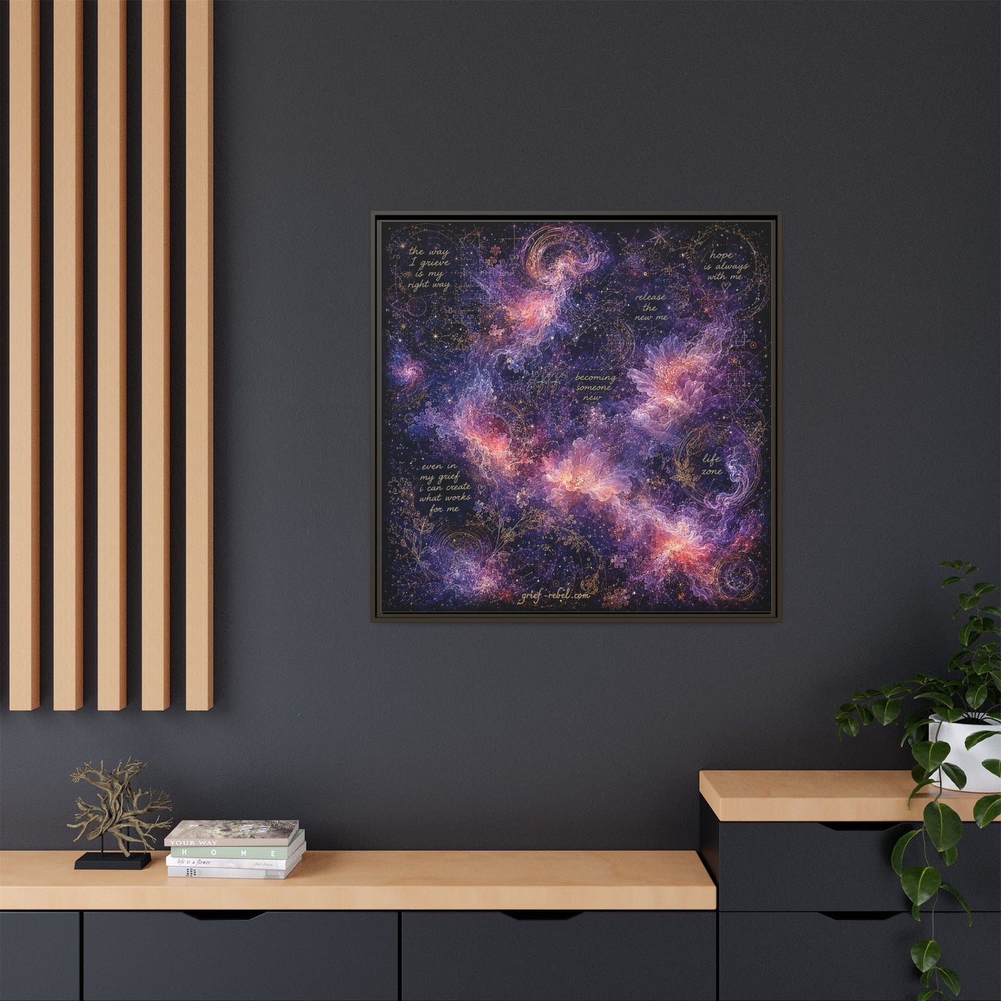 Becoming Someone New Canvas | Inspirational Grief Healing Wall Art