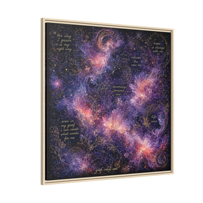 Becoming Someone New Canvas | Inspirational Grief Healing Wall Art
