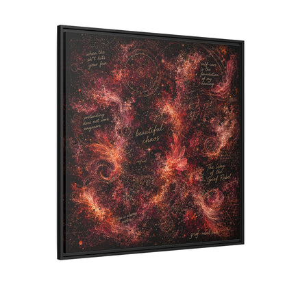 Beautiful Chaos Canvas | Grief Rebel Healing Art for After Loss