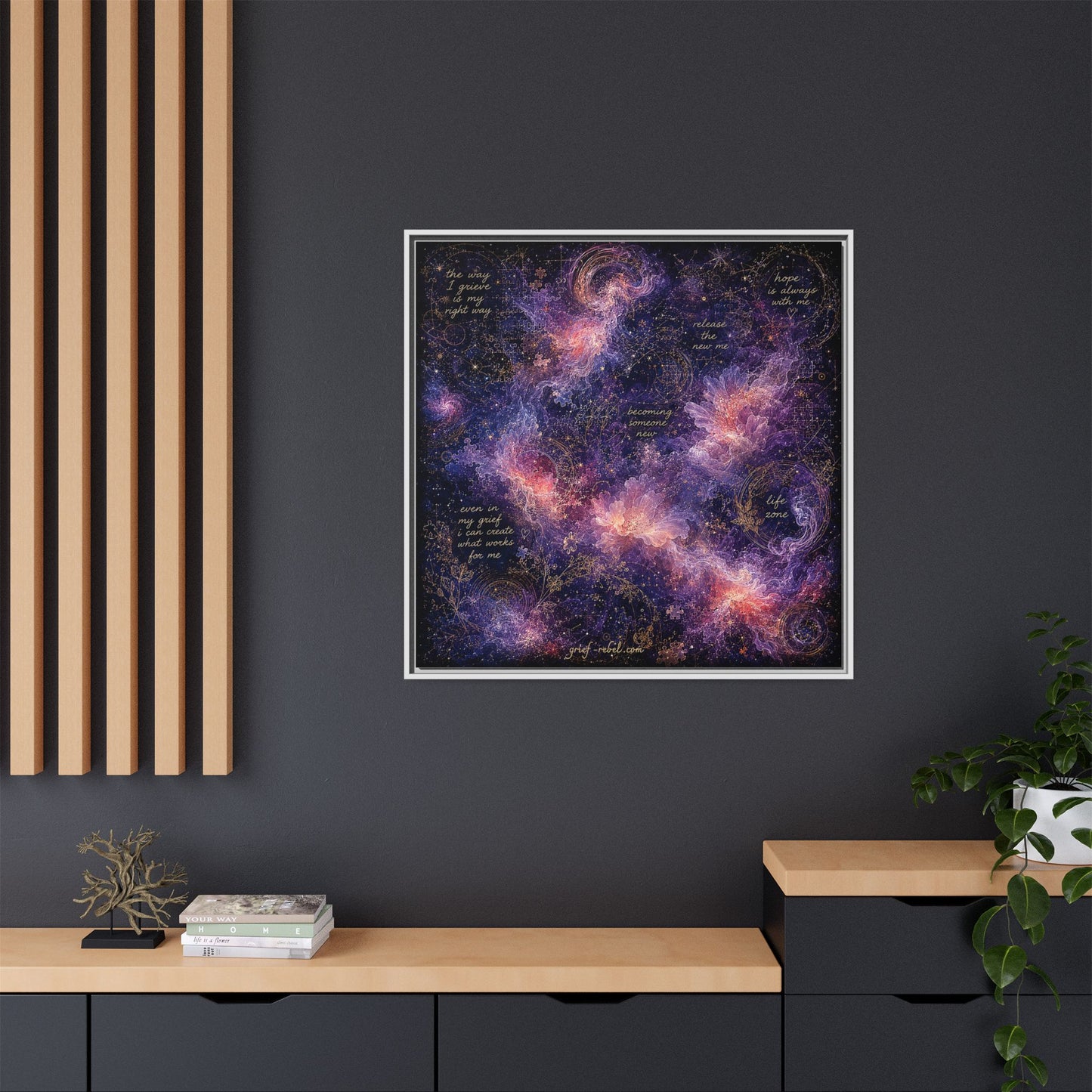Becoming Someone New Canvas | Inspirational Grief Healing Wall Art