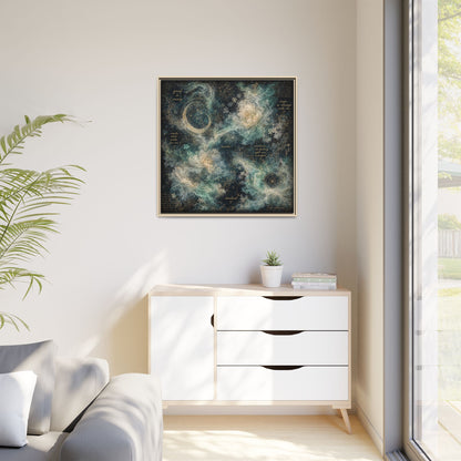 Grief Is Messy Celestial Canvas | Grief Rebel Inspirational Wall Art