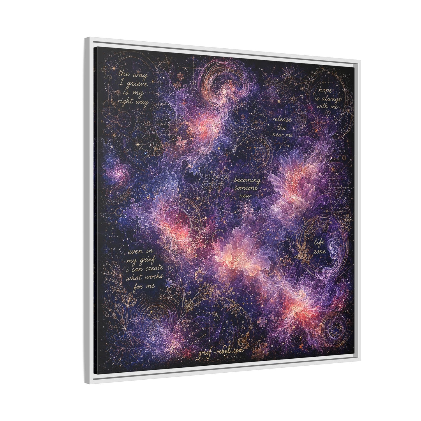 Becoming Someone New Canvas | Inspirational Grief Healing Wall Art