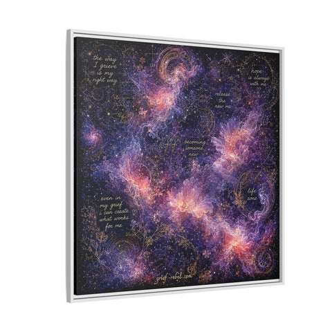 Becoming Someone New Canvas | Inspirational Grief Healing Wall Art