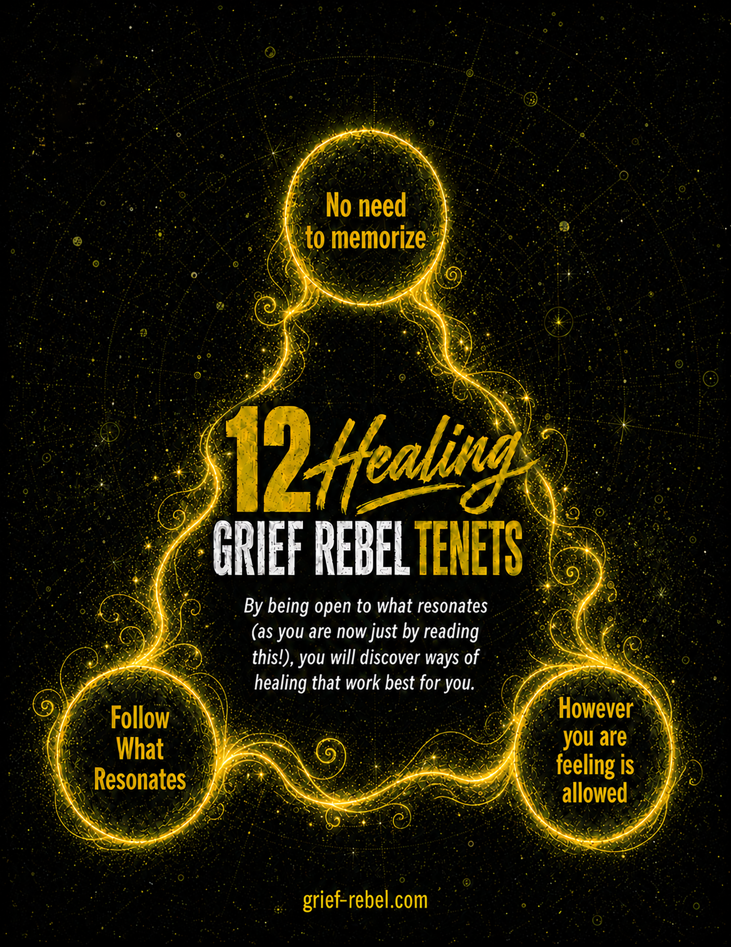 Free Grief Healing Guide | 12 Healing Grief Rebel Tenets