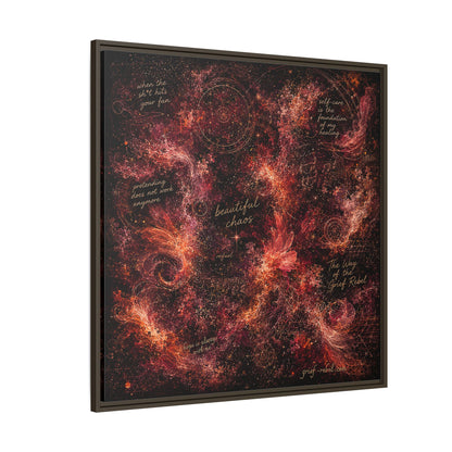 Beautiful Chaos Canvas | Grief Rebel Healing Art for After Loss