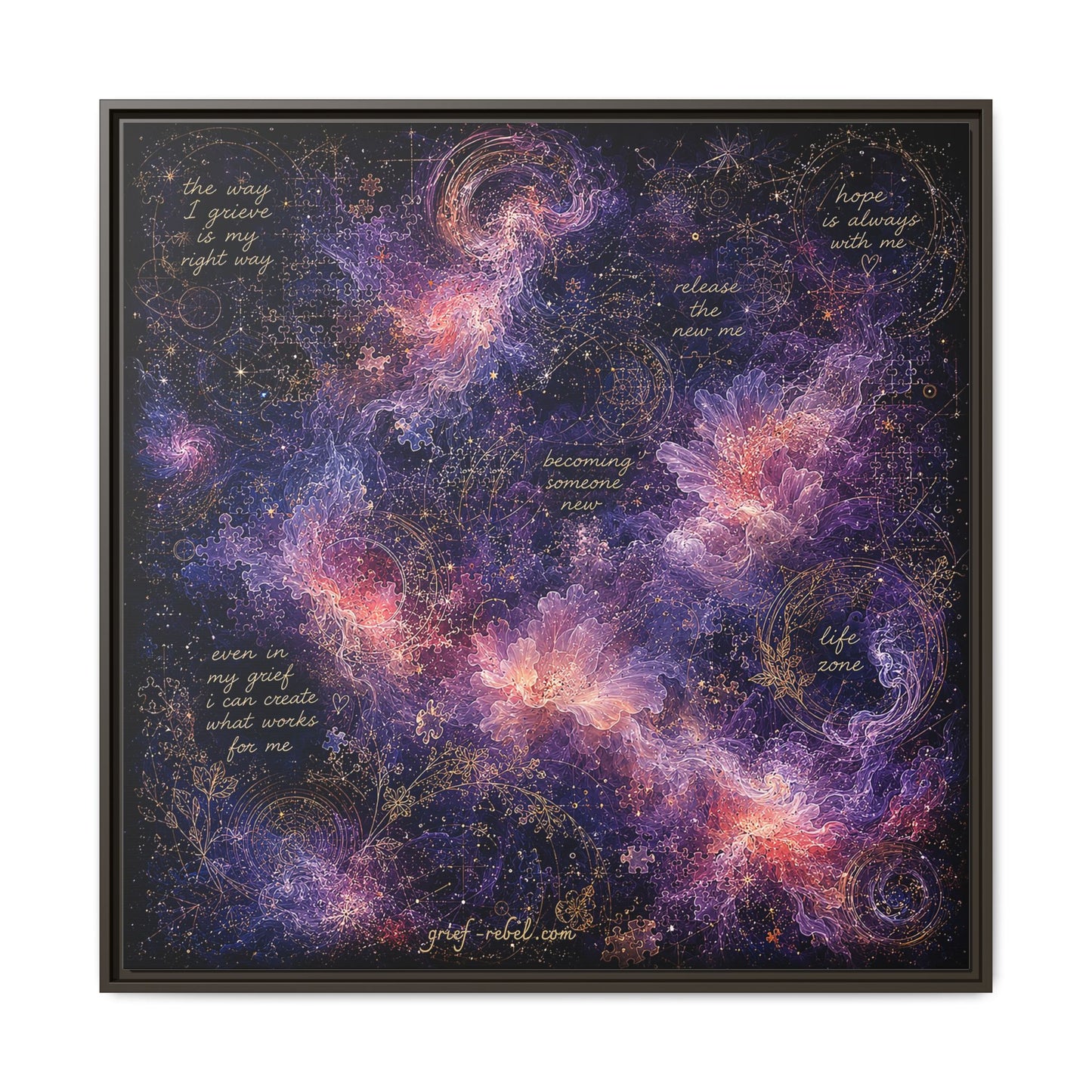 Becoming Someone New Canvas | Inspirational Grief Healing Wall Art