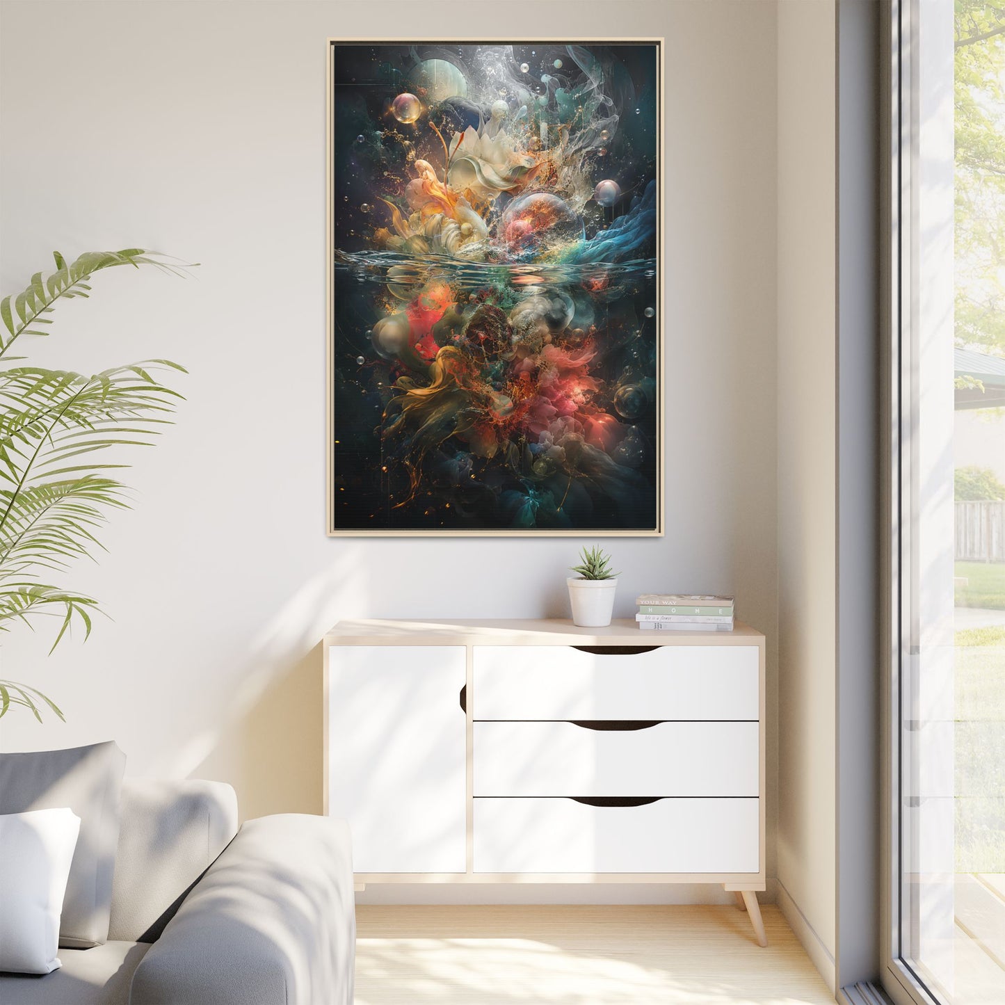 Copy of Hope Is Always With Me Canvas | Celestial Grief Healing Wall Art