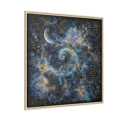 Hope Is Always With Me Canvas | Celestial Grief Healing Wall Art