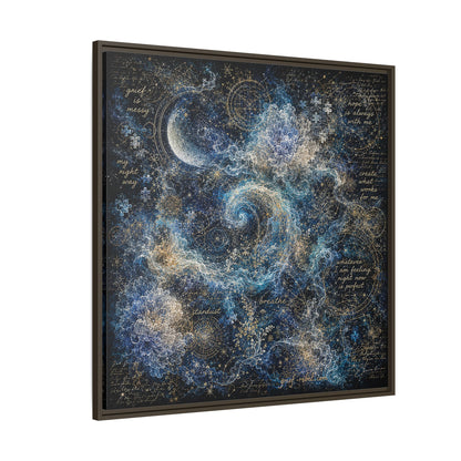 Hope Is Always With Me Canvas | Celestial Grief Healing Wall Art