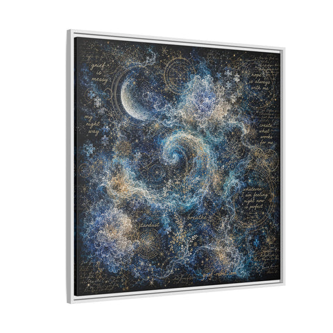 Hope Is Always With Me Canvas | Celestial Grief Healing Wall Art