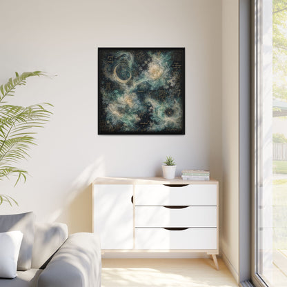 Grief Is Messy Celestial Canvas | Grief Rebel Inspirational Wall Art