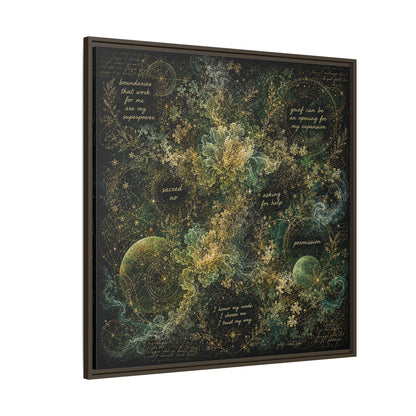 Sacred Boundaries Canvas | Grief Rebel Self-Care Wall Art