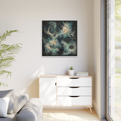 Grief Is Messy Celestial Canvas | Grief Rebel Inspirational Wall Art