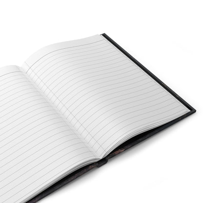 Hardcover Journal — Moody Floral Matte Notebook with Pearls & Script