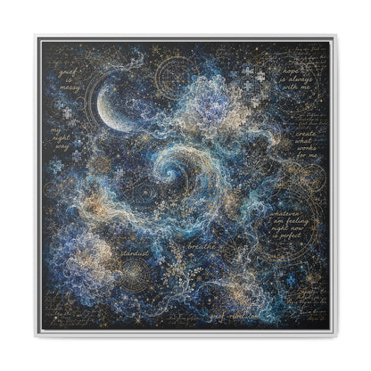 Hope Is Always With Me Canvas | Celestial Grief Healing Wall Art