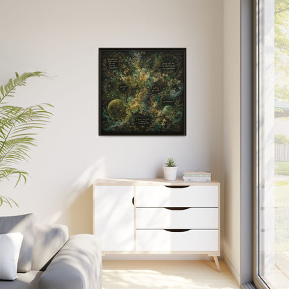 Sacred Boundaries Canvas | Grief Rebel Self-Care Wall Art