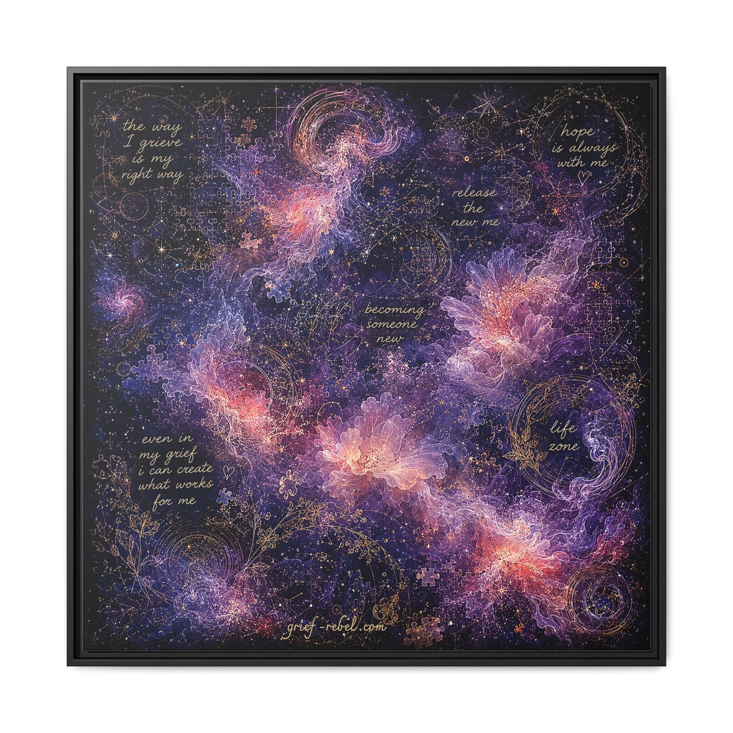 Becoming Someone New Canvas | Inspirational Grief Healing Wall Art