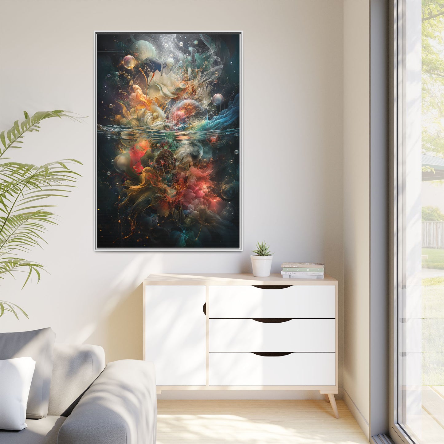 Copy of Hope Is Always With Me Canvas | Celestial Grief Healing Wall Art