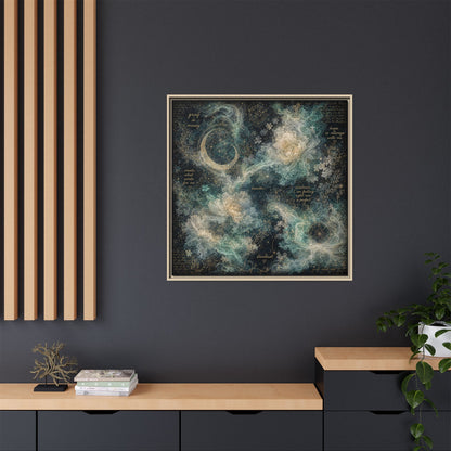 Grief Is Messy Celestial Canvas | Grief Rebel Inspirational Wall Art