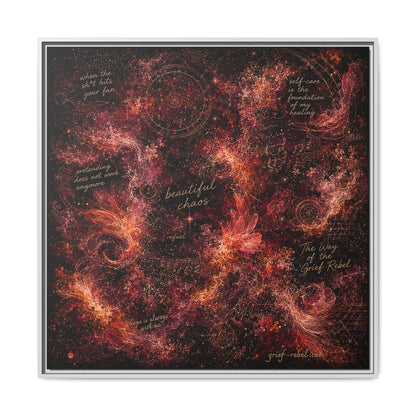 Beautiful Chaos Canvas | Grief Rebel Healing Art for After Loss