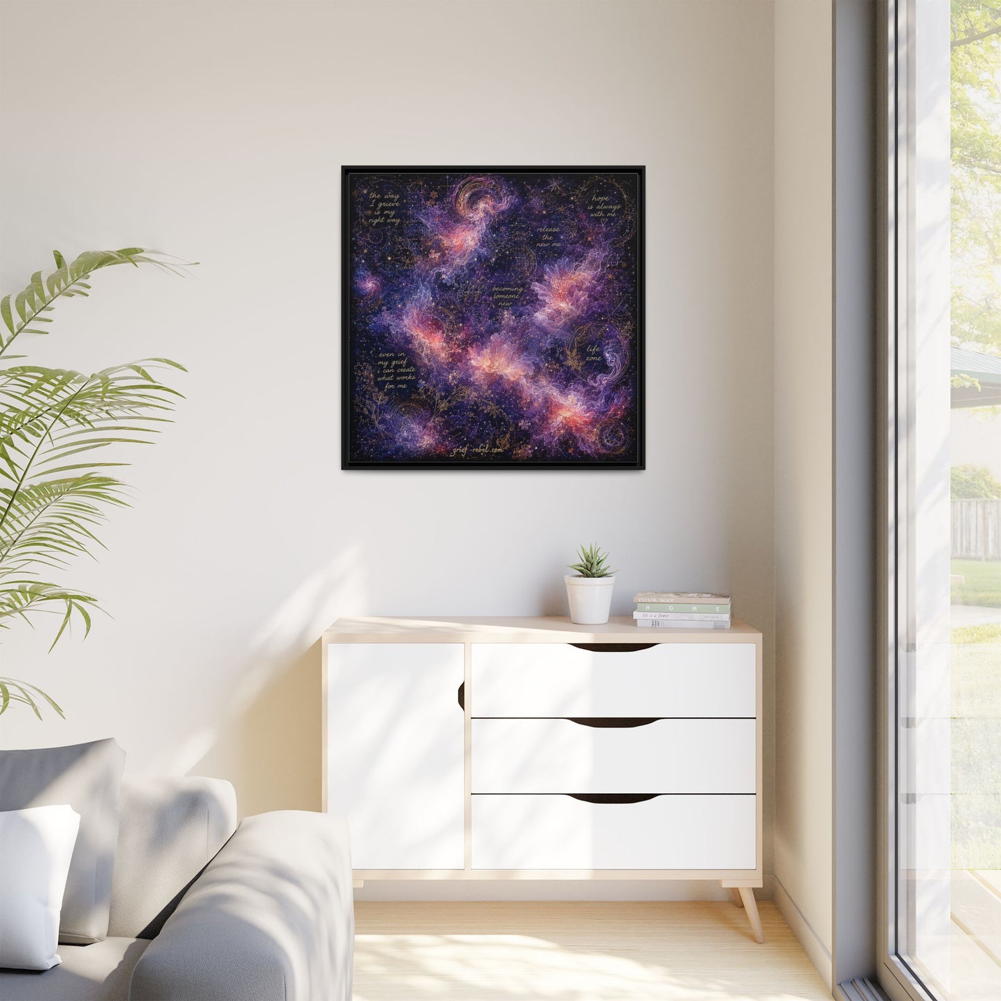 Becoming Someone New Canvas | Inspirational Grief Healing Wall Art